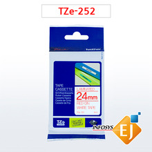 tze-252,  흰색바탕 빨강글씨