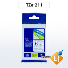 브라더 TZe-211(6mm 흰색)