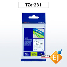 브라더 TZe-231(12mm 흰색)