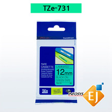 브라더 TZe-731(12mm 녹색)
